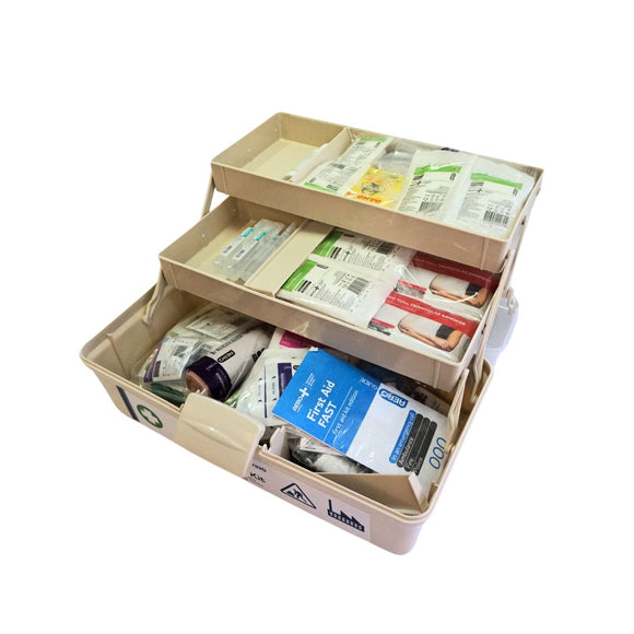 Robust Portable Tackle Box  First Aid Kit for Workplace or Facility