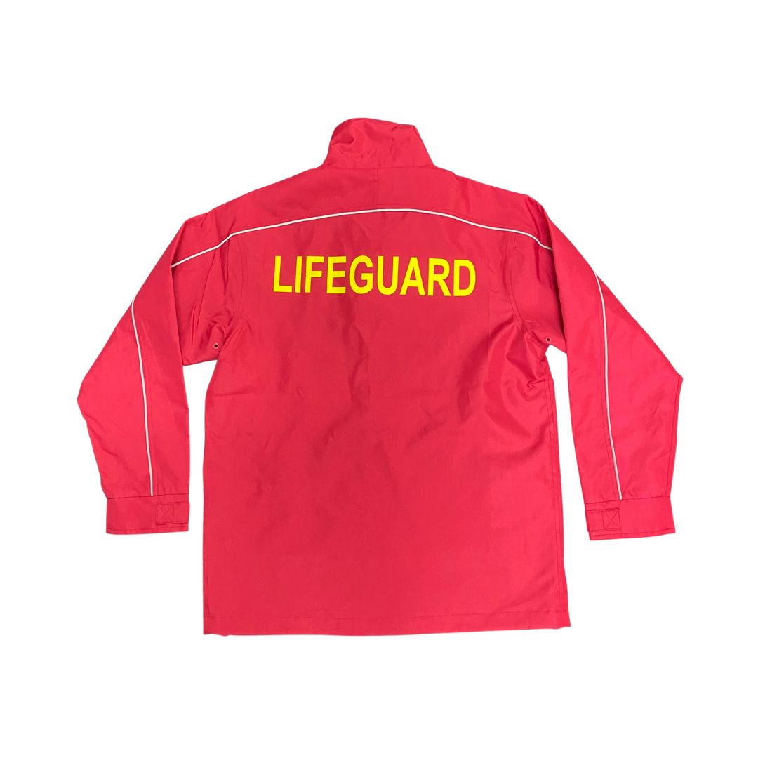 Water Repellent Lifeguard Jacket Red The Life Saving Shop